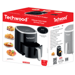 Electronice si Electrocasnice - Electrocasnice bucatarie - Aparate de gatit & desert - Friteuze - Friteuza cu aer cald Techwood TFR-358SHD, 3.5L, 1200W, 8 programe, 80 - 200 °C - Infinity.ro