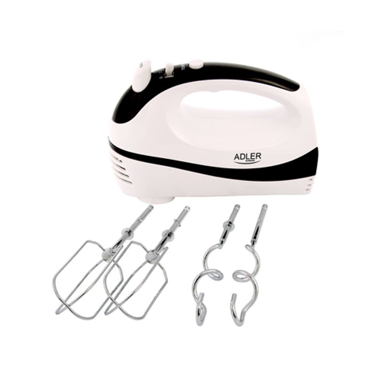 Electronice si Electrocasnice - Electrocasnice bucatarie - Mixere, tocatoare & roboti de bucatarie - Mixere - Mixer manual Adler AD4205b, 5 viteze, 300W, Turbo - Infinity.ro