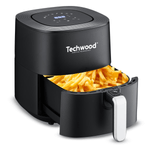 Electronice si Electrocasnice - Electrocasnice bucatarie - Aparate de gatit & desert - Friteuze - Friteuza cu aer cald Techwood TFR-556SHD, 5.5L, 1700W, 8 programe, 80 - 200 °C - Infinity.ro