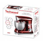 Electronice si Electrocasnice - Electrocasnice bucatarie - Mixere, tocatoare & roboti de bucatarie - Mixere - Mixer planetar Techwood TCDR-135, 6.5L, 1300W, 6 trepte viteza + Impuls, Inox - Infinity.ro