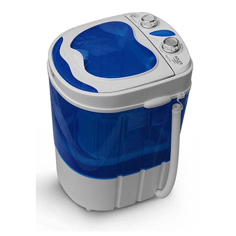 Electronice si Electrocasnice/Masini si uscatoare de rufe/Masini de spalat rufe/Masini de spalat rufe verticale - Mini Masina de Spalat Haine Portabila AD 8051, Capacitate 3kg, Ideala pentru Calatorii, Camping sau Vacanta - Infinity.ro
