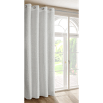 Casa si Gradina - Textile si covoare - Perdele si draperii - Draperii - Draperie EVA MINGE TIFFANY confectionata din tesatura de sifon,din fir de mohair si volane subtile, 135 x 250 cm, alb - Infinity.ro