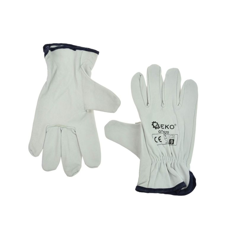 Casa si Gradina - Constructii - Echipamente de lucru - Manusi protectia muncii - Mănuși de protecție din piele, mărimea 9, Geko G73525 - Infinity.ro
