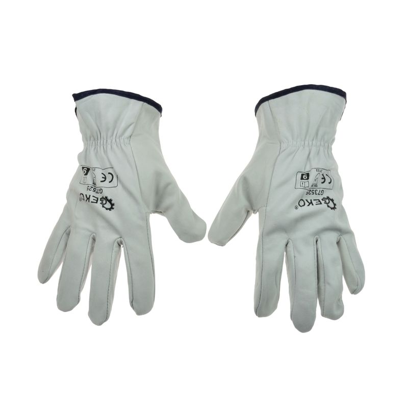 Casa si Gradina - Constructii - Echipamente de lucru - Manusi protectia muncii - Mănuși de protecție din piele, mărimea 9, Geko G73525 - Infinity.ro