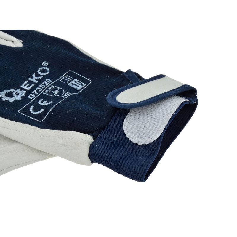 Casa si Gradina - Constructii - Echipamente de lucru - Manusi protectia muncii - Mănuși din piele pentru protecție, mărimea 9, Geko G73528 - Infinity.ro