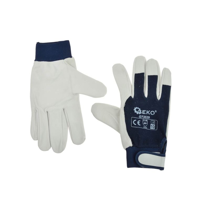 Casa si Gradina - Constructii - Echipamente de lucru - Manusi protectia muncii - Mănuși din piele pentru protecție, mărimea 10, Geko G73529 - Infinity.ro