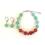 Fashion, accesorii si bijuterii - Femei - Bijuterii femei - Coliere femei - Set bijuterii Aventurin si Carneol - Infinity.ro