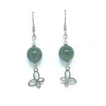 Fashion, accesorii si bijuterii - Femei - Bijuterii femei - Cercei femei - Cercei din Jad African verde - Infinity.ro