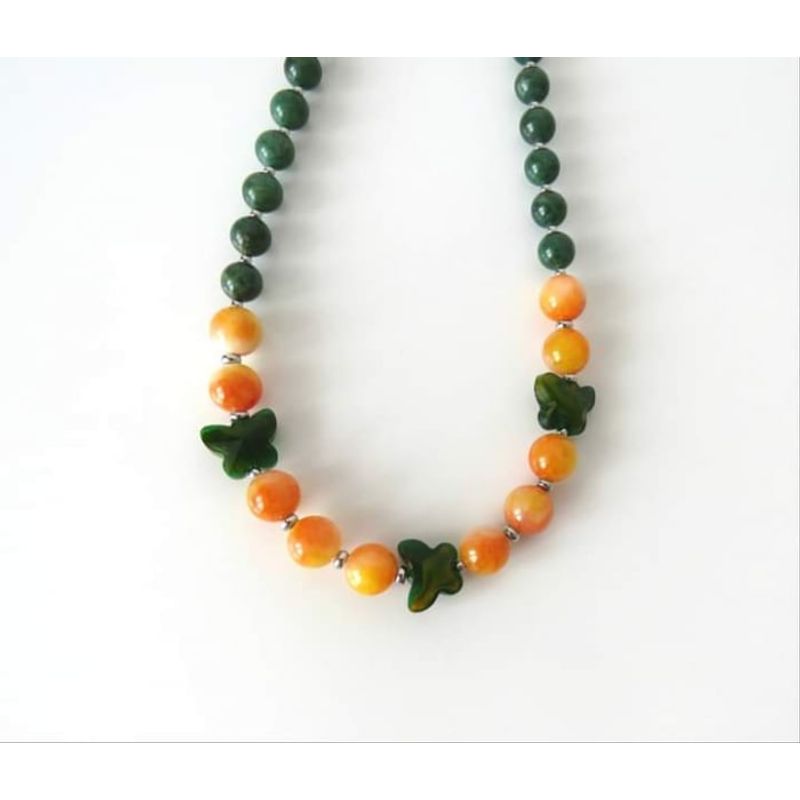 Fashion, accesorii si bijuterii - Femei - Bijuterii femei - Coliere femei - Set bijuterii Jad African - Infinity.ro