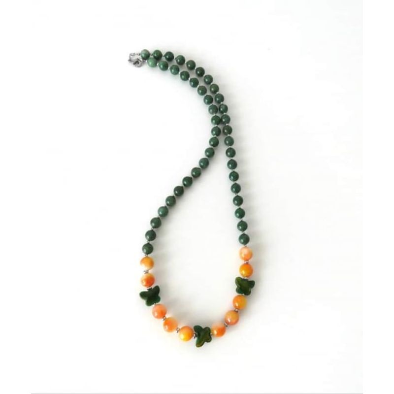 Fashion, accesorii si bijuterii - Femei - Bijuterii femei - Coliere femei - Set bijuterii Jad African - Infinity.ro