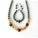 Fashion, accesorii si bijuterii - Femei - Bijuterii femei - Coliere femei - Set bijuterii Jad African - Infinity.ro