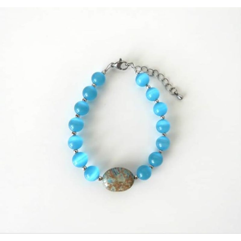 Fashion, accesorii si bijuterii - Femei - Bijuterii femei - Coliere femei - Set bijuterii 'Ochi de Pisica' - Infinity.ro