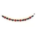 Fashion, accesorii si bijuterii - Femei - Bijuterii femei - Coliere femei - Set bijuterii Onix si Agate Visinii - Infinity.ro