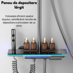 Casa si Gradina - Sanitare - Cazi si cabine de dus - Coloane si seturi de dus - Set de dus cu Iluminare LED si afisaj Digital al Temperaturi, Termostat si turbina generatoare de curent integrata - Infinity.ro