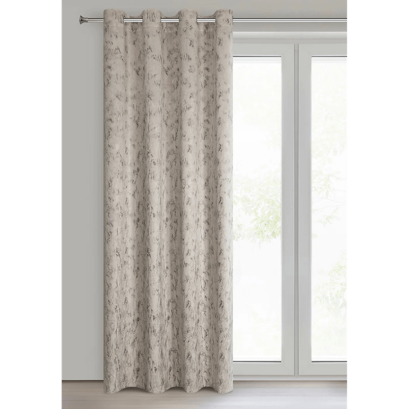 Casa si Gradina - Textile si covoare - Perdele si draperii - Draperii - Draperie KORNELIA din catifea cu model, 140 x 250 cm, bej, auriu - Infinity.ro