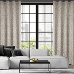 Casa si Gradina - Textile si covoare - Perdele si draperii - Draperii - Draperie KORNELIA din catifea cu model, 140 x 250 cm, bej, auriu - Infinity.ro