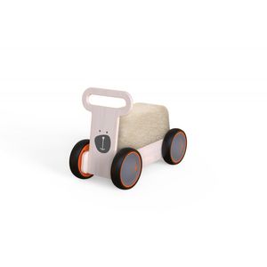Masinuta ride-on, premergator si carucior de jucarii MamaToyz DriveMe Soft, Ursulet - Jucarie din lemn 3 in 1
