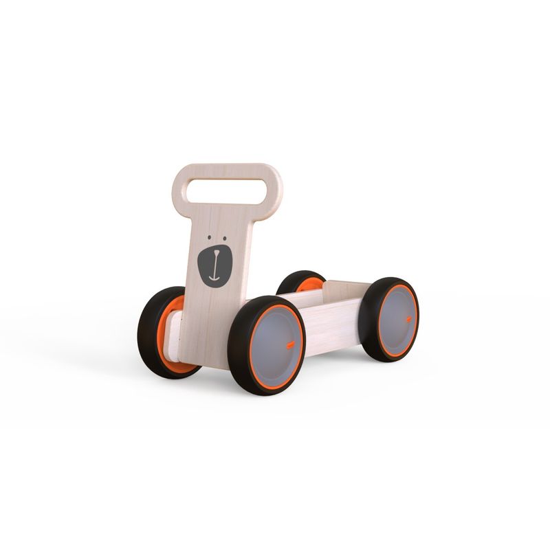 Jucarii, Copii si Bebe - Carucioare si articole de transport - Premergatoare - Masinuta ride-on, premergator si carucior de jucarii MamaToyz DriveMe Soft, Ursulet - Jucarie din lemn 3 in 1 - Infinity.ro