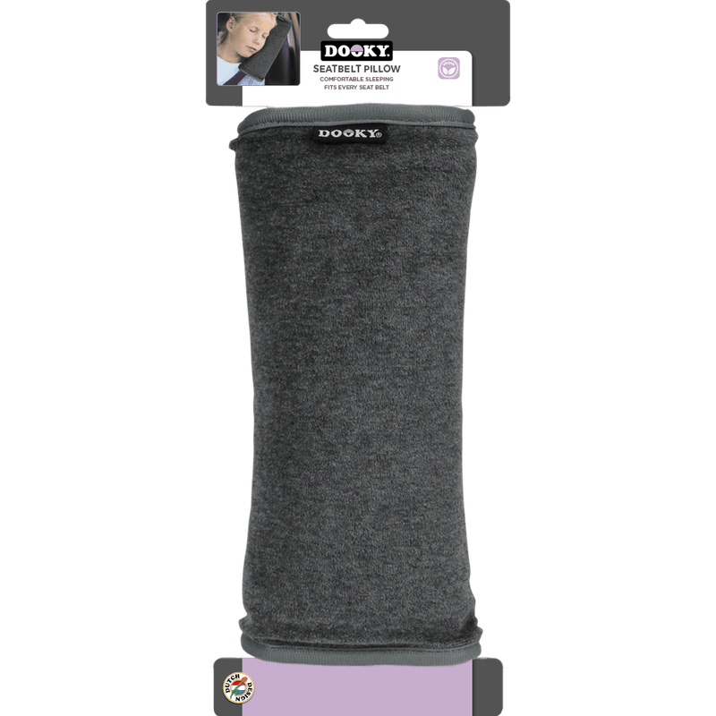 Jucarii, Copii si Bebe - Carucioare si articole de transport - Accesorii transport copii - Perna pentru centura de siguranta dooky gri inchis uni - Infinity.ro