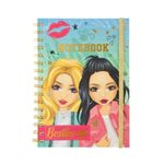 Carti si Birotica - Carti - Carti pentru copii - Activitati extracurriculare - Caiet A5, Besties, cu spirala metalica si elastic, culoarea verde, 60 de pagini - Infinity.ro