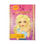 Carti si Birotica - Carti - Carti pentru copii - Activitati extracurriculare - Caiet A5, Besties, cu spirala metalica si elastic, culoarea roz, 60 de pagini - Infinity.ro