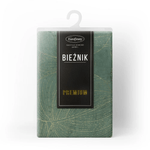 Casa si Gradina - Textile si covoare - Textile bucatarie - Fete de masa - Fata de masa BLINK 16 din catifea cu model botanic tip frunze, 35 x 140 cm, verde - Infinity.ro