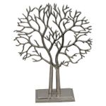 Casa si Gradina - Decoratiuni - Obiecte decorative - Accesorii decorative - Decoratiune metal Copacul Vietii, 70 cm, argintiu metalizat - Infinity.ro
