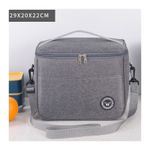 Sport si Outdoor - Camping - Bucatarie de camping - Cutii si genti frigorifice - Geanta termica pentru transportul alimentelor, LUNCH BOX, 29x20x21 cm, gri - Infinity.ro