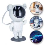 Casa si Gradina - Corpuri si surse de iluminat - Veioze si lampi - Lampi de veghe copii - Proiector cer instelat LED, astronaut, cu telecomanda, 21,5 cm, Ecarla - Infinity.ro