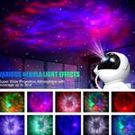 Casa si Gradina - Corpuri si surse de iluminat - Veioze si lampi - Lampi de veghe copii - Proiector cer instelat LED, astronaut, cu telecomanda, 21,5 cm, Ecarla - Infinity.ro