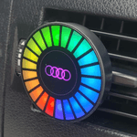Auto si Moto - Intretinere auto - Odorizante auto - Odorizant pentru masina cu lumini led RGB care ritmeaza pe muzica, suport prindere grila ventilatie, suport magnet - Infinity.ro