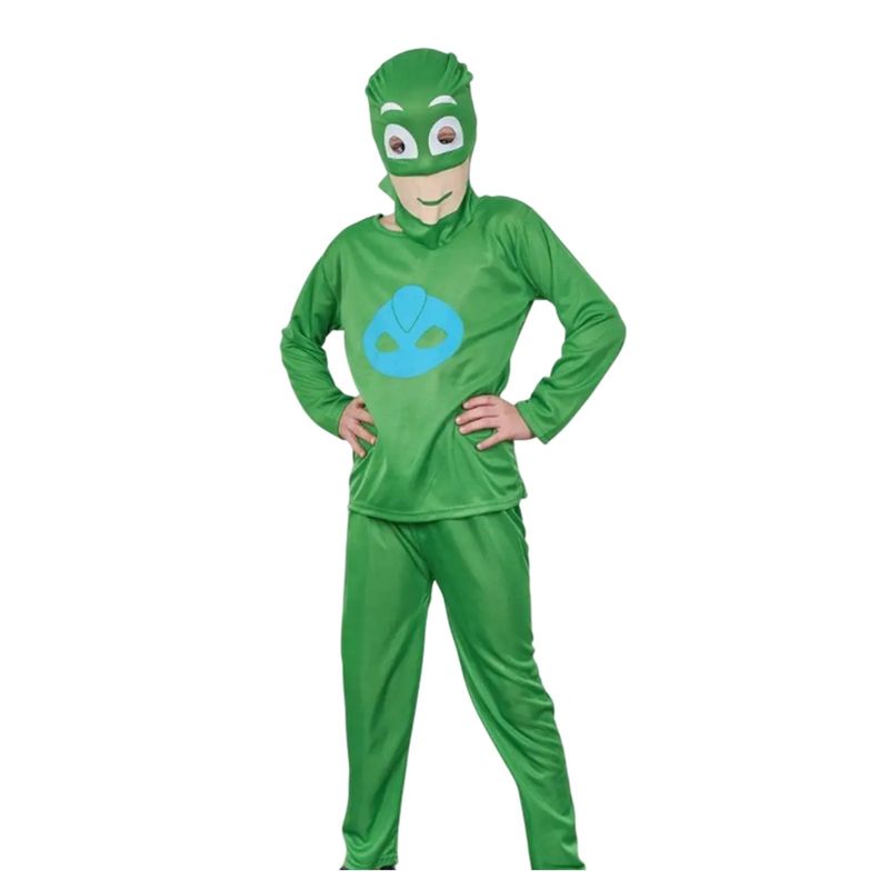 Jucarii, Copii si Bebe - Jucarii si jocuri - Jucarii de rol - Masti si costume copii - Costum Gekko KidMania® cu masca pentru copii - Eroii in Pijama, 7-9 ani 120-130 cm - Infinity.ro