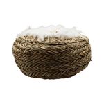Fashion, accesorii si bijuterii - Femei - Accesorii femei - Genti si rucsacuri femei - Geanta Boho din Fibre Naturale cu Scoici si Pene – Hoff Interieur, alb - Infinity.ro