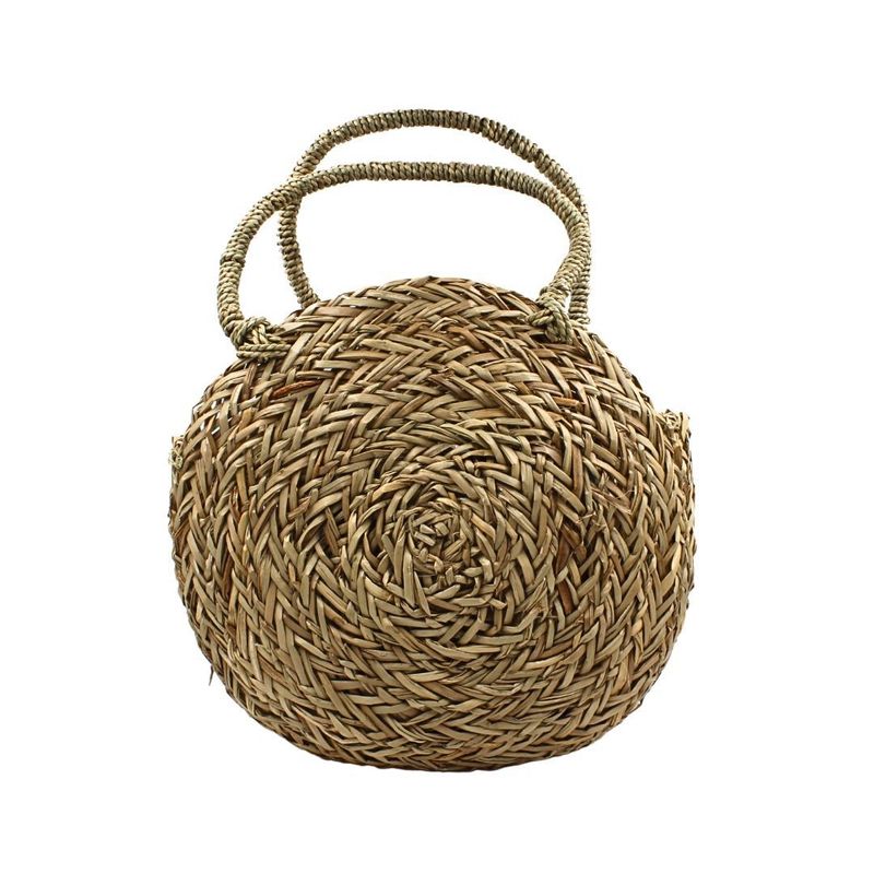 Fashion, accesorii si bijuterii - Femei - Accesorii femei - Genti si rucsacuri femei - Geanta Boho din Fibre Naturale cu Scoici si Pene – Hoff Interieur, alb - Infinity.ro