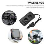 Auto si Moto - Reparatii si depanare - Invertoare auto - Invertor de Putere Sinusoidal Techstar®, 200W~400W, 12V la 220V – 2 Prize AC EU, 2 Porturi USB QC si 1 USB-C, cu Afisaj - Infinity.ro