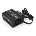 Auto si Moto - Reparatii si depanare - Invertoare auto - Invertor de Putere Auto Techstar® 150W - 12V DC la 220V AC, cu Porturi USB-C si USB-A pentru Incarcare Rapida - Infinity.ro