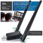 PC, gaming si accesorii - Retelistica - Wireless - Adaptoare wireless - Adaptor Wireless Techstar® AC 1200 Dual-Band, 1200Mbps, USB 3.0, 2.4G/5G, Long Range, 2 Antene, Negru - Infinity.ro