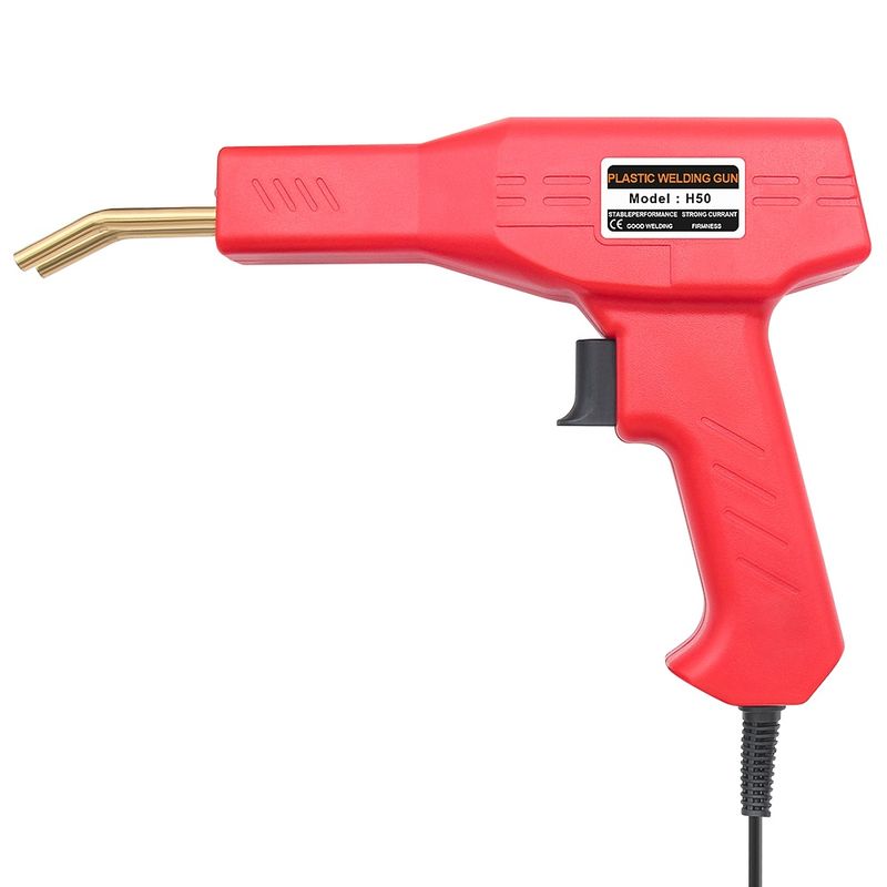 Casa si Gradina - Constructii - Scule electrice si accesorii - Pistoale de lipit - Trusa Profesionala de Sudat Plastic cu Pistol pentru Repararea Fisurilor, 50W, 200 Capse, Inclusiv Geanta de Transport - Infinity.ro
