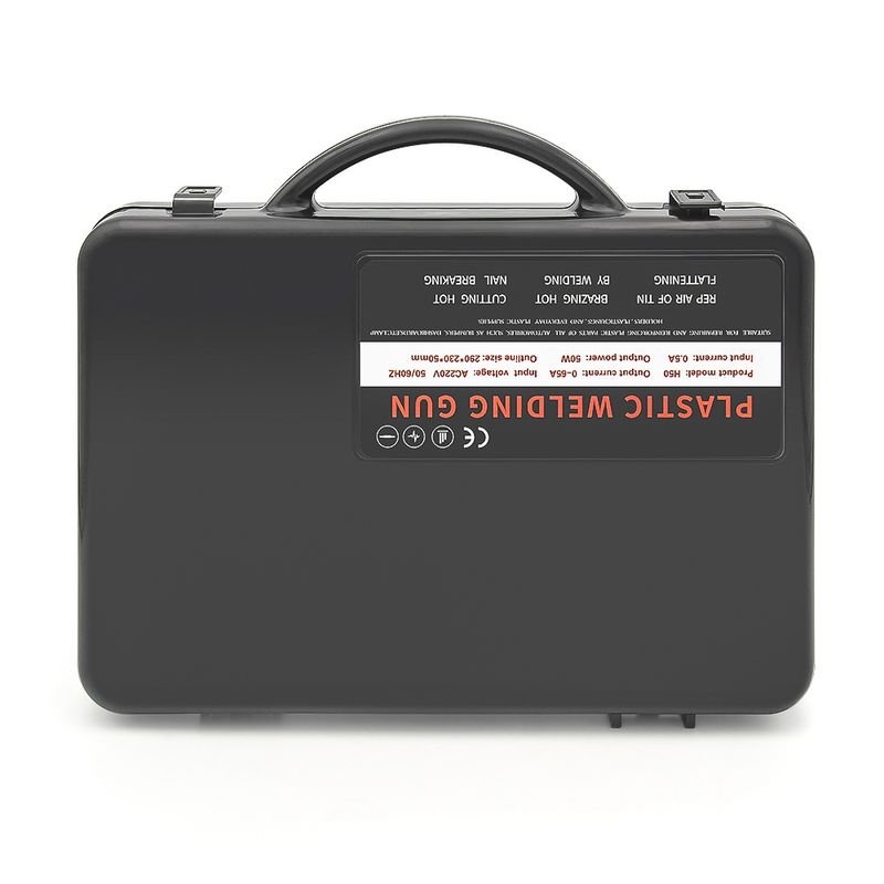 Casa si Gradina - Constructii - Scule electrice si accesorii - Pistoale de lipit - Trusa Profesionala de Sudat Plastic cu Pistol pentru Repararea Fisurilor, 50W, 200 Capse, Inclusiv Geanta de Transport - Infinity.ro