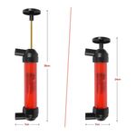 Auto si Moto - Reparatii si depanare - Scule auto - Scule si truse auto - Pompa manuala aer si transfer lichide, cu 2 furtune de 130cm si capte incluse, umflare roti bicicleta, mingi, barci - Infinity.ro