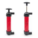 Auto si Moto - Reparatii si depanare - Scule auto - Scule si truse auto - Pompa manuala aer si transfer lichide, cu 2 furtune de 130cm si capte incluse, umflare roti bicicleta, mingi, barci - Infinity.ro
