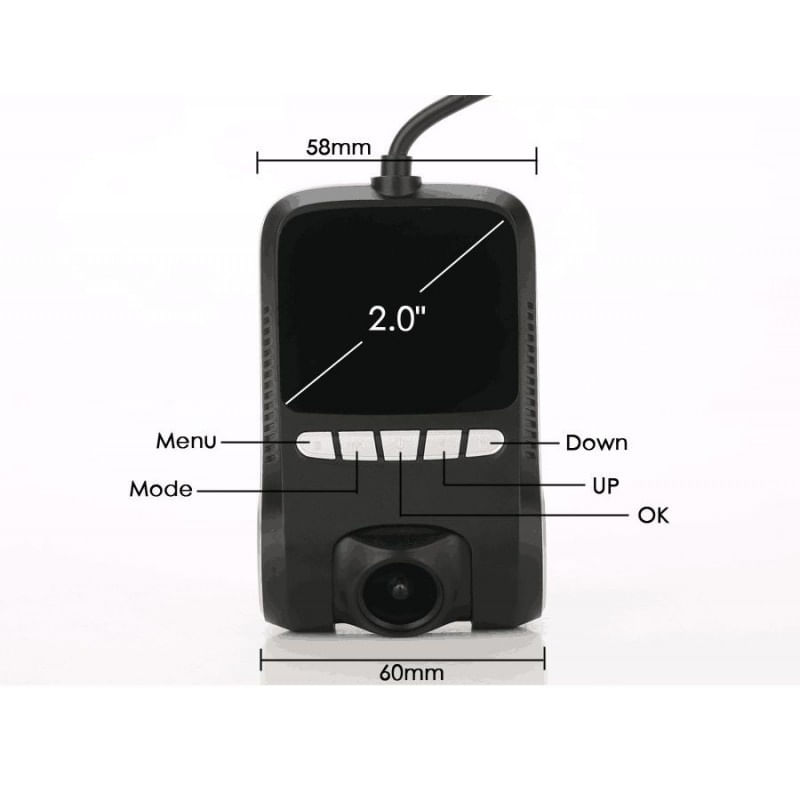 Auto si Moto - Electronice auto - Camere auto si DVR - Camera Video Auto DVR Techstar® KL501 FullHD, NT96658, cu Night Vision, WiFi App Android & iOS, Unghi 170° - Infinity.ro