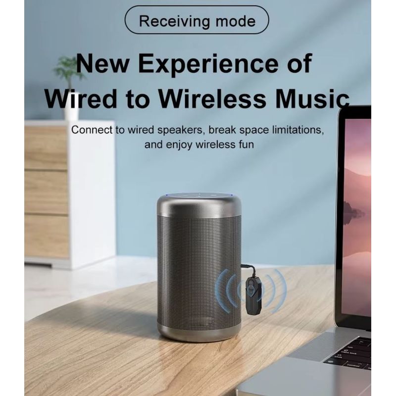 TV, Audio-Video si Foto - Accesorii TV si audio - Cabluri si adaptoare audio - Transmitator si Receptor Audio Techstar M126 cu Bluetooth 5.4, Wireless, Portabil, Compatibil TV, PC, Boxe, Casti, Aux - Infinity.ro