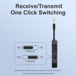 TV, Audio-Video si Foto - Accesorii TV si audio - Cabluri si adaptoare audio - Transmitator si Receptor Audio Techstar M126 cu Bluetooth 5.4, Wireless, Portabil, Compatibil TV, PC, Boxe, Casti, Aux - Infinity.ro