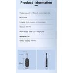 TV, Audio-Video si Foto - Accesorii TV si audio - Cabluri si adaptoare audio - Transmitator si Receptor Audio Techstar M126 cu Bluetooth 5.4, Wireless, Portabil, Compatibil TV, PC, Boxe, Casti, Aux - Infinity.ro