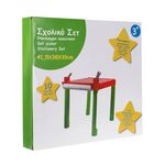 Jucarii, Copii si Bebe - Jucarii si jocuri - Jucarii & jocuri educative - Seturi pictura si desen - Masa de Colorat, cu Creioane Colorate si Autocolante, 41.5x38x39cm - Infinity.ro