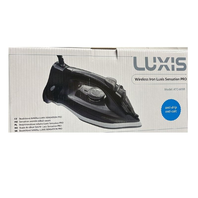 Electronice si Electrocasnice - Ingrijirea tesaturilor - Fiare de calcat - Fier de calcat cu fir si fara fir, se poate utiliza in ambele variante, 2200W, 24.4x14.2x16.2 cm, negru - Infinity.ro