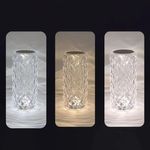 Casa si Gradina - Corpuri si surse de iluminat - Veioze si lampi - Veioze - Lampa cu USB si Functie Tactila, 3 niveluri de lumina, plastic, 9x21.5cm, transparenta - Infinity.ro