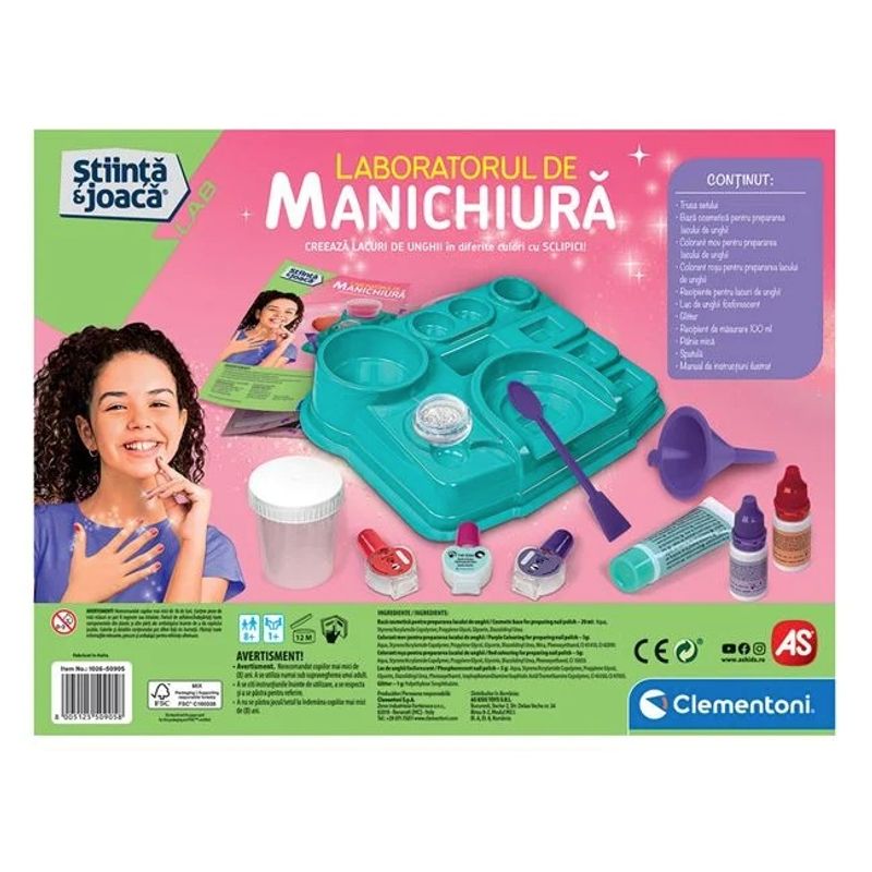 Jucarii, Copii si Bebe - Jucarii si jocuri - Jucarii de rol - Frumusete, bijuterii si accesorii fetite - Laboratorul De Manichiura Stiinta si Joaca - Infinity.ro