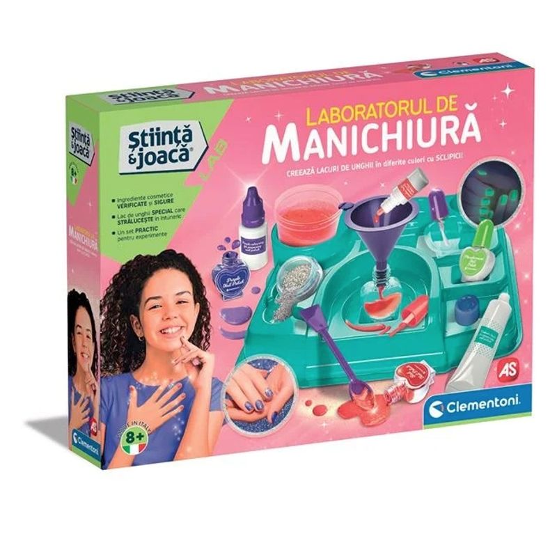 Jucarii, Copii si Bebe - Jucarii si jocuri - Jucarii de rol - Frumusete, bijuterii si accesorii fetite - Laboratorul De Manichiura Stiinta si Joaca - Infinity.ro